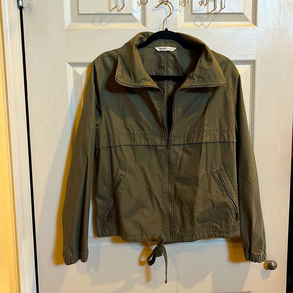 Army green spring/fall jacket - Picture 1 of 4